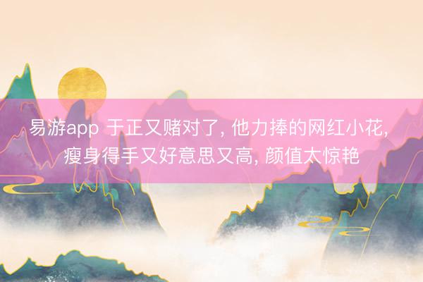 易游app 于正又赌对了， 他力捧的网红小花， 瘦身得手又好意思又高， 颜值太惊艳