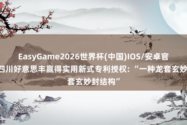 EasyGame2026世界杯(中国)IOS/安卓官方下载 四川好意思丰赢得实用新式专利授权: “一种龙套玄妙封结构”