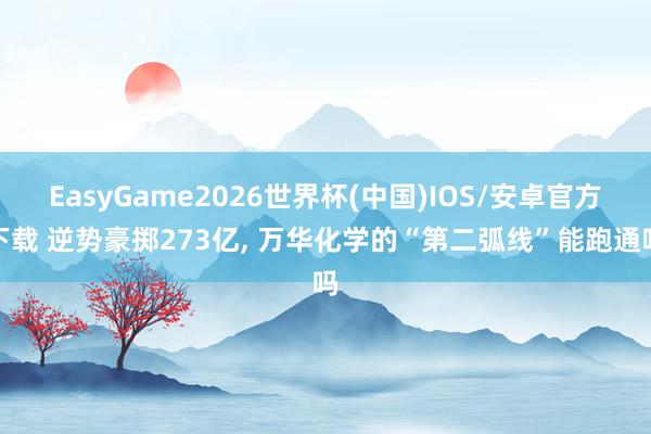 EasyGame2026世界杯(中国)IOS/安卓官方下载 逆势豪掷273亿, 万华化学的“第二弧线”能跑通吗