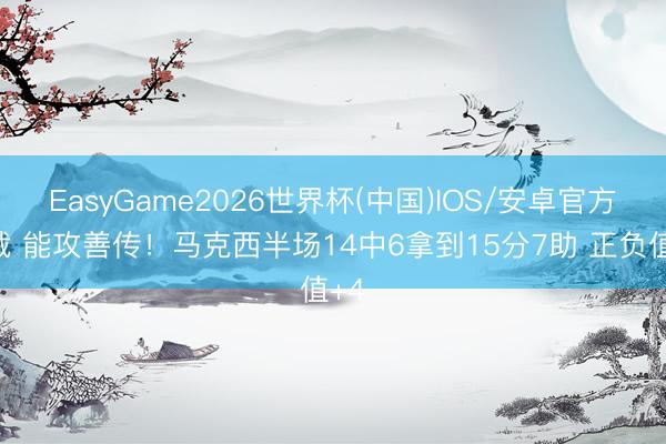 EasyGame2026世界杯(中国)IOS/安卓官方下载 能攻善传!马克西半场14中6拿到15分7助 正负值+4